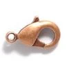 9FI644-AC: Brass Clasp Lobster Claw Antique Copper Plated 9x5mm - 4 Pieces Per Package -Handmade Beads Discount Store 9FI644 ACR thumbnail