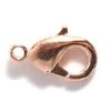 9FI644-CR: Brass Clasp Lobster Claw Copper Plated 9x5mm - 4 Pieces Per Package -Handmade Beads Discount Store 9FI644 CR thumbnail