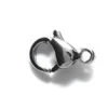 9FI644-SNR: Clasp Lobster Solid Stainless Steel 9x5mm - 4 Pieces Per Package -Handmade Beads Discount Store 9FI644 SNR thumbnail