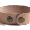 9LN152-SN: Leather Cuff With Snaps Natural 1x8.5 Inch - 1 Each