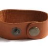 9LN154-SN: Leather Cuff With Snaps Tan 1x8.5 Inch - 1 Each