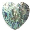 AB166: Abalone Large Heart Pendant 60mm Average - 1 Piece -Handmade Beads Discount Store AB166 PendantsandCharms Shell