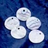 AB172-1: Natural Red Abalone Disc 1 Inch 5 Pieces Per Package -Handmade Beads Discount Store AB172 1 Pendants Shell