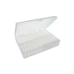 BC2025-ORG: BeadSmith Clear Organizer Box With 24 1x2" Flip Top Containers - 6.25x4x1.4 Inches -Handmade Beads Discount Store BC2025 ORG Tools StorageSupplies