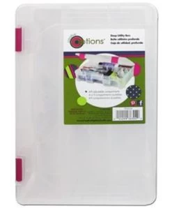BC2363-082COP: Creative Options Organizer Deep Utility Box 9 Compartments 7X10.75"
