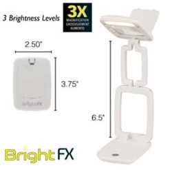 BFX002: TRAVEL MAGNIFIER LED LAMP 3 PHASE (3AAA REQUIRED)