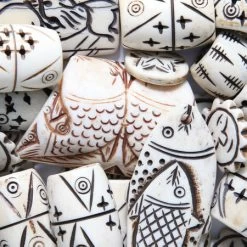 BN127R: Bone Mix Fancy Carving And Shapes - 100 Grams