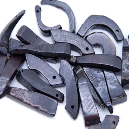 BN375-83R: Bone Curved Drop Mix Dark Brown 1-1.5 In Average - - 50 Piece Pack 3 BN375-83R: Bone Curved Drop Mix Dark Brown 1-1.5 In Average - - 50 Piece Pack