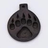 BN385-55: Bone Bear Paw Print Pendant Black 35x45mm - 5 Pieces 1 BN385-55: Bone Bear Paw Print Pendant Black 35x45mm - 5 Pieces -Handmade Beads Discount Store BN385 55 PendantsandCharms BoneandHorn