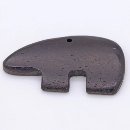 BN385-84: Bone Zuni Bear Pendant Black 55x31mm - 5 Pieces 3 BN385-84: Bone Zuni Bear Pendant Black 55x31mm - 5 Pieces