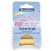 CW185R-020: Beadalon ColourCraft Wire 20 Gauge Brass Light Tarnish Resistant 15 Yard Spool