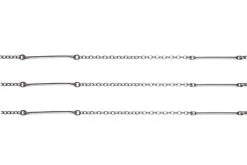 CX2608-AS: Solid Brass Chain With 25mm Bar Links & 2mm Cable Links Antique Silver Plated Brass - 1 Foot -Handmade Beads Discount Store CX2608 AS thumbnail