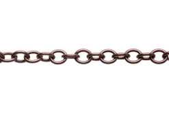 CH2609-AC: Oval Cable Chain 5.8mmx7mm Links Antique Copper Plated Solid Hypoallergenic Brass - 1 Foot 7 CH2609-AC: Oval Cable Chain 5.8mmx7mm Links Antique Copper Plated Solid Hypoallergenic Brass - 1 Foot -Handmade Beads Discount Store CX2609 AC StringingMaterials JewelryChain