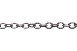 CH2609-AS: Oval Cable Chain 5.8mmx7mm Links Antique Silver Plated Solid Hypoallergenic Brass - 1 Foot -Handmade Beads Discount Store CX2609 AS StringingMaterials JewelryChain