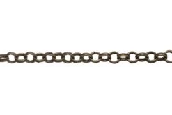 CH2611-AB: Double Link 8mm Cable Chain Antique Brass Plated Solid Hypoallergenic Brass And Steel - 1 Foot -Handmade Beads Discount Store CX2611 AB StringingMaterials JewelryChain