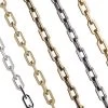 CH2614-G: 6x10mm Angular Paperclip Cable Chain Gold Plated Solid Hypoallergenic Brass - Sold In Half Foot (6 Inch) Increments -Handmade Beads Discount Store CX2614 G Group