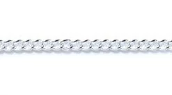 CX4421-S10R: Curb Chain Silver Plated 1.5mm 10 Feet Per Package