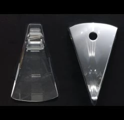 CZ170-212: Preciosa Czech Triangle Pendant Crystal 42mm 1 Piece