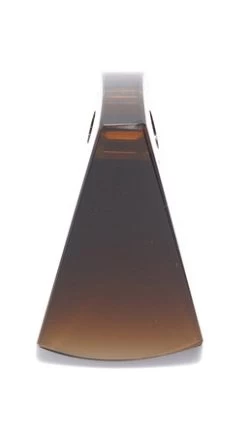 CZ170-257: Preciosa Czech Triangle Pendant Smoke Topaz 42mm 1 Piece