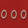 FI204-1SS: Jump Ring Oval Sterling Silver 21 Gauge 4.5mm - 20 Pieces -Handmade Beads Discount Store FI204 1SS Findings JumpandSplitRings SterlingSilverJumpandSplitRings