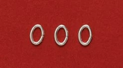 FI204-1SS: Jump Ring Oval Sterling Silver 21 Gauge 4.5mm - 20 Pieces