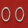 FI208-1SS: Jump Ring Oval Sterling Silver 7.6mm 18 Gauge - 10 Pieces -Handmade Beads Discount Store FI208 1SS Findings JumpandSplitRings SterlingSilverJumpandSplitRings