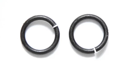 FI208-MB: Jump Ring Matte Black 8mm 18 Gauge 70 Piece /7 Gram 3 FI208-MB: Jump Ring Matte Black 8mm 18 Gauge 70 Piece /7 Gram