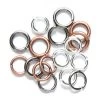 FI208-MX: Jump Ring Mix Assorted Size Gauge And Finish - 14 Grams 1 FI208-MX: Jump Ring Mix Assorted Size Gauge And Finish - 14 Grams -Handmade Beads Discount Store FI208 MX Findings JumpandSplitRings PremiumElectroplatedJumpRings