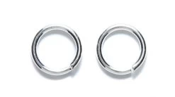 FI208-S1: Jump Ring Silver 8mm 18 Gauge APPROXIMATELY 53 Pieces Per 7 Grams