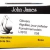 FI279-8: Needle John James Glover #8 (L3910-08) 25 Pieces Per Package -Handmade Beads Discount Store FI279 8 ToolsandSupplies BeadingNeedles