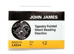 FI280-12T: John James Short Beading Tapestry #12 (L4324-12) 25 Pieces Per Package