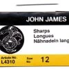 FI280-12: Needle John James Short Sharp #12 (L4310-12) 25 Pieces Per Package 1 FI280-12: Needle John James Short Sharp #12 (L4310-12) 25 Pieces Per Package -Handmade Beads Discount Store FI280 12 ToolsandSupplies BeadingNeedles