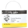 FI281-10C: Needle John James Beading #10 Curve (C5205-10) 25 Pieces Per Package -Handmade Beads Discount Store FI281 10C ToolsandSupplies BeadingNeedles