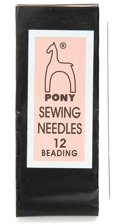 FI281-12A: Pony Beading Needle #12 25 Piece Pk India - Package 3 FI281-12A: Pony Beading Needle #12 25 Piece Pk India - Package