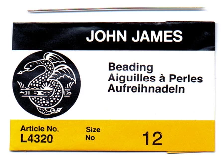 FI281-12: Needle John James Beading #12 (L4320E-12) 25 Pieces Per Package 4 FI281-12: Needle John James Beading #12 (L4320E-12) 25 Pieces Per Package - Image 2