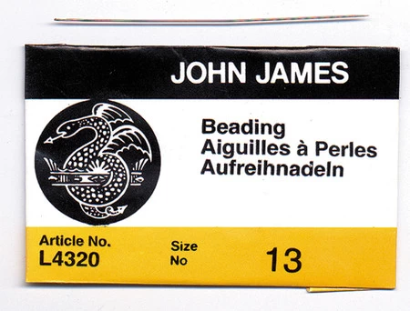FI281-13: Needle John James Beading #13 (L4320-13) 25 Pieces Per Package 4 FI281-13: Needle John James Beading #13 (L4320-13) 25 Pieces Per Package - Image 2