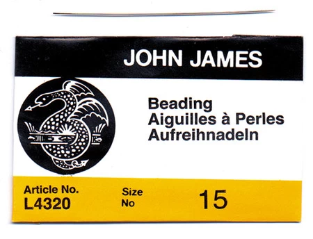 FI281-15: Needle John James Beading #15 (L4320-15) 25 Pieces Per Package 4 FI281-15: Needle John James Beading #15 (L4320-15) 25 Pieces Per Package - Image 2