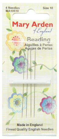 FI282-10M: Needle Mary Arden Beading #10 (MA105-10) 4 Pieces Per Package