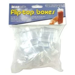 FPT15-R: Plastic Flip Top Container 7/16x1 X 1.5" Rectangle 20 Piece Package
