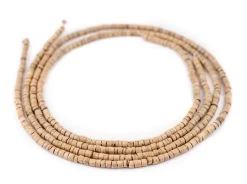 GA1307-COCO: Heishi Coconut Shell Beads 3-4mm 23 Inch Strand