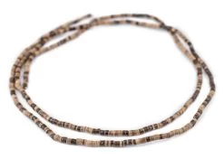 GA1308-COCO: Rustic Heishi Coconut Shell Beads 3-4mm 15 Inch Strand