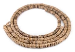 GA1313-COCO: Rustic Heishi Coconut Shell Beads 7-8MM 23 Inch Strand