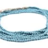 GA175-JVA: Sky Blue Java Glass Heishi Beads 3-4mm 23 Inch Strand -Handmade Beads Discount Store GA175 JVA thumbnail