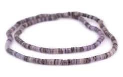 GA300-PSHL: Natural Shell Heishi Beads Lavender Purple 5mm 24 Inch Strand