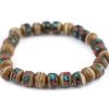 GA610-BWN: Nepal Brown Bone Mala Bracelet - 1 Each -Handmade Beads Discount Store GA610 BWN thumbnail