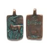GG403-CV: Green Girl Believeunicorn Copper Verdigris - 1 Piece -Handmade Beads Discount Store GG403 CV TopBrands GreenGirl