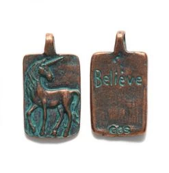 GG403-CV: Green Girl Believeunicorn Copper Verdigris - 1 Piece