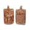 GG403-RGA: Green Girl Believe Unicorn Rose Gold Antique - 1 Piece