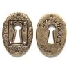 GG441-BZA: Green Girl Keyhole Love 21x30 Bronze Antique - 1 Piece -Handmade Beads Discount Store GG441 BZA PendantsandCharms Pewter HomeandEverydayObjects