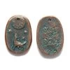 GG471-CV: Green Girl Howling Wolf Copper Verdigris - 1 Piece 1 GG471-CV: Green Girl Howling Wolf Copper Verdigris - 1 Piece -Handmade Beads Discount Store GG471 CV TopBrands GreenGirl